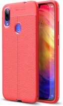 Xiaomi Redmi Note 7 Hoesje - Mobigear - Luxury Serie - TPU Backcover - Rood - Hoesje Geschikt Voor Xiaomi Redmi Note 7