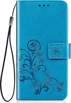Samsung Galaxy S10 Lite Hoesje - Mobigear - Clover Serie - Kunstlederen Bookcase - Blauw - Hoesje Geschikt Voor Samsung Galaxy S10 Lite