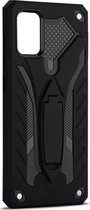 Samsung Galaxy A51 Hoesje - Mobigear - Armor Stand Serie - Hard Kunststof Backcover - Zwart - Hoesje Geschikt Voor Samsung Galaxy A51