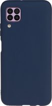 Huawei P40 Lite Hoesje - Mobigear - Color Serie - TPU Backcover - Blauw - Hoesje Geschikt Voor Huawei P40 Lite