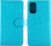 Mobigear Wallet Telefoonhoesje geschikt voor OPPO A52 Hoesje Bookcase Portemonnee - Blauw