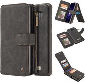 Samsung Galaxy S8 Plus Hoesje - Caseme - Luxe Wallet Serie - Kunstlederen Bookcase / 2in1 Case - Zwart - Hoesje Geschikt Voor Samsung Galaxy S8 Plus