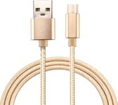 Mobigear Nylon USB-A naar USB-C Kabel 1 Meter - Goud