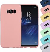 Samsung Galaxy S8+ Hoesje - Mobigear - Color Serie - TPU Backcover - Roze - Hoesje Geschikt Voor Samsung Galaxy S8+