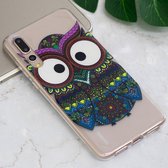 Huawei P20 Pro Hoesje - Mobigear - Design Serie - TPU Backcover - Owl - Hoesje Geschikt Voor Huawei P20 Pro