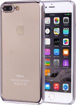 Apple iPhone 8 Plus Hoesje - Mobigear - Royal Serie - TPU Backcover - Transparant / Zilver - Hoesje Geschikt Voor Apple iPhone 8 Plus