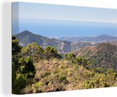 Montagnes espagnoles avec vue sur la mer Méditerranée 30x20 cm - petit - Tirage photo sur toile (Décoration murale salon / chambre) / Mer et plage