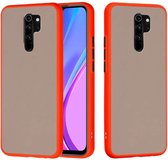 Voor Xiaomi Redmi 9 Skin Hand Feeling Series Shockproof Frosted PC + TPU beschermhoes (rood)