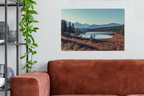 Groot lac de Russie 90x60 cm - Tirage photo sur toile (Décoration murale salon / chambre)