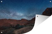 The Milky Way over the Colorado River in Utah Garden poster 60x40 cm - small - Toile de jardin / Toile d'extérieur / Peintures pour l'extérieur (décoration de jardin)