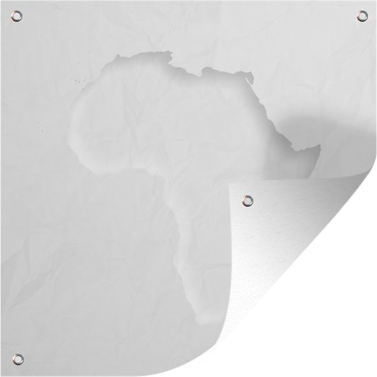 Tuindoek Kaart - Afrika - Papier - 100x100 cm