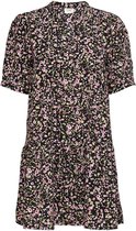 Jacqueline de Yong Jurk Jdyurban 2/4 Short Dress Wvn 15234330 Black/multicolor Dames Maat - 36