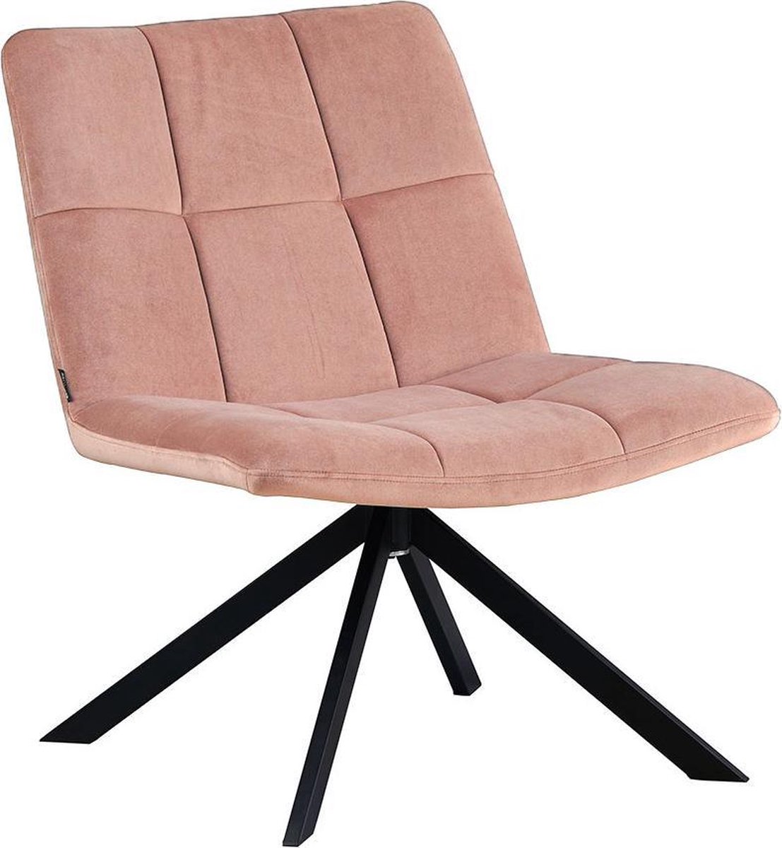 Bronx71® fauteuil velvet roze Eevi - Fauteuil draaibaar - fauteuil ...