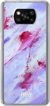 6F hoesje - geschikt voor Xiaomi Poco X3 Pro -  Transparant TPU Case - Abstract Pinks #ffffff