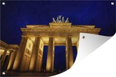 Nocturnal Brandenburg Gate in Berlin Garden poster 60x40 cm - small - Toile de jardin / Toile d'extérieur / Peintures pour l'extérieur (décoration de jardin)