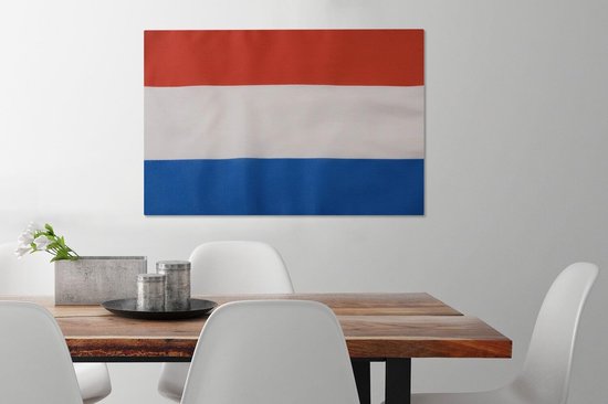 Drapeau hollandais Toile 60x40 cm - Tirage photo sur toile (Décoration murale salon / chambre)