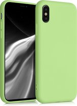 kwmobile telefoonhoesje voor Apple iPhone X - Hoesje voor smartphone - Back cover in groene tomaat