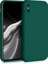 kwmobile telefoonhoesje voor Apple iPhone X - Hoesje voor smartphone - Back cover in turqoise-groen