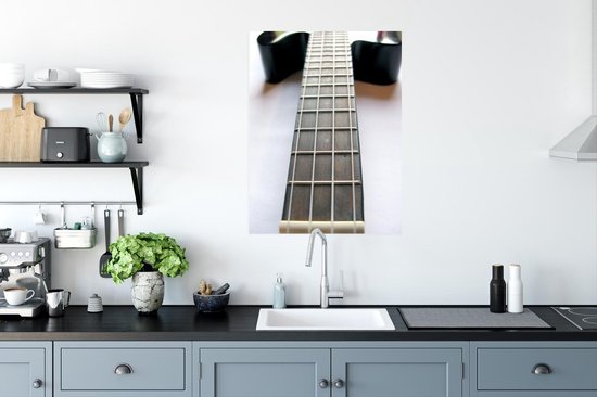 Poster Le cou d'une guitare basse 60x80 cm - Tirage photo sur Poster (décoration murale salon / chambre)
