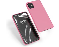 kwmobile phone case pour Apple iPhone 11 - Coque avec revêtement en silicone - Coque pour smartphone en rose bubblegum