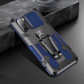 Voor Samsung Galaxy A02s Armor Warrior schokbestendige pc + TPU beschermhoes (koningsblauw)