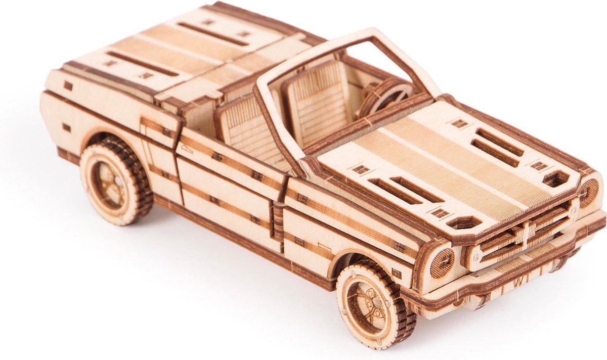 Wood Trick - Modelbouw 3D houten puzzel – Auto set 3 stuks (WDTK079) – 264 stuks - Geen lijm noch verf nodig — afbeelding 8