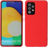 Wicked Narwal | 2.0mm Dikke Fashion Color TPU Hoesje voor Samsung Samsung Galaxy A52 5G Rood