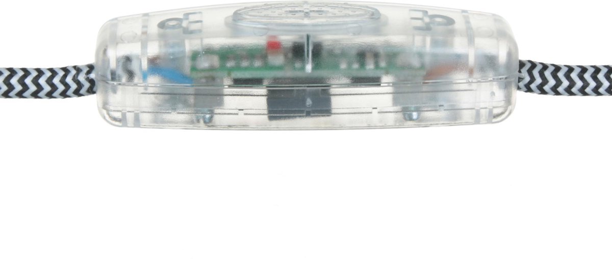 Relco LED snoerdimmer 4-100 Watt - 230 Volt Push Transparant 83 x 22 x 22 mm