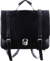 Classic messenger tas zwart - Gothic Metal - Restyle