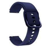 Voor Geschikt voor Xiaomi Mi Watch Galvaniserende gesp Siliconen vervangende band Horlogeband (blauw)