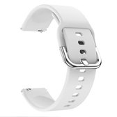 Voor Xiaomi Mi Watch Galvaniserende gesp Siliconen vervangende band Horlogeband (wit)