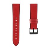 Voor Samsung Galaxy Watch 3 45 mm TPU + lederen vervangende band horlogeband (rood)