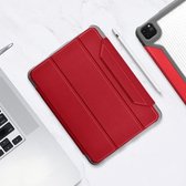 Mutural Yagao Series PC horizontale flip lederen tas met houder en pengleuf voor iPad Air (2020) 10.9 (rood)