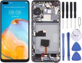 Lcd-scherm en digitizer volledige montage met frame voor Huawei P40 (zwart)