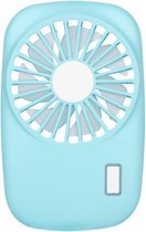 Draagbare handheld USB oplaadbare miniventilator (blauw)