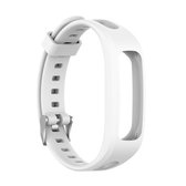 Voor Huawei Honor Band 4 Running Versie / Band 3e Universele Siliconen Vervanging Polsband Horlogeband (Wit)