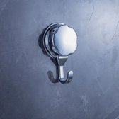 4 stuks zuignap haak badkamer keuken kleverige haak kapstok (zilver)