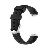 Voor Fitbit Inspire 2 TPE vervangende horlogeband, maat: L (zwart)