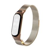 Voor Geschikt voor Xiaomi Mi Band 5 Milano effen kleur magnetische roestvrijstalen band (roségoud)