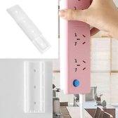 10 STKS Socket Plug Wandmontage Socket Sticker Houder (Wit)