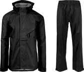 AGU Passat Regenpak Essential - Zwart - S - Dames & Heren - Waterdicht