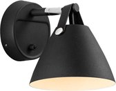 Nordlux Strap 15' wandlamp - zwart