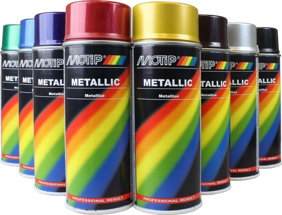 Foto: Motip metallic zilver spuitbus 400ml