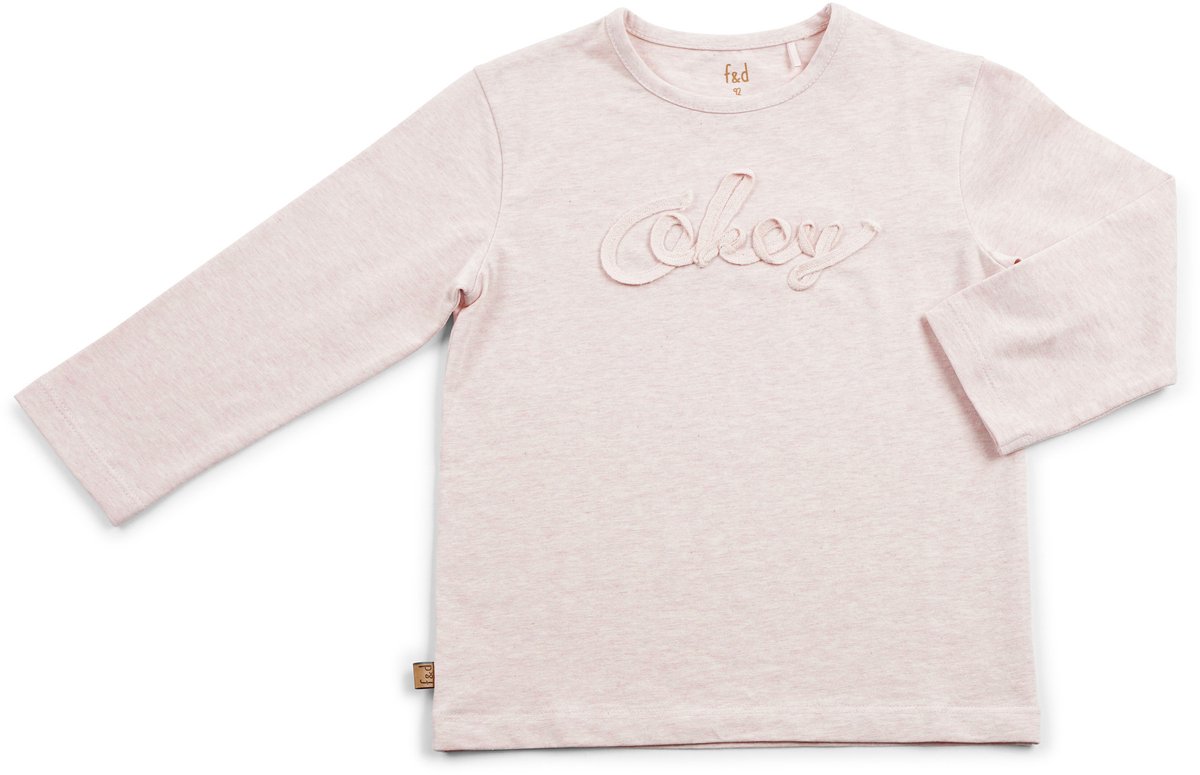 Frogs and Dogs - Shirt Okey Mini - Roze - Maat 92 - Meisjes