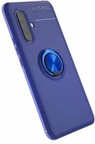 Voor Vivo X30 metalen ringhouder 360 graden roterende TPU-hoes (blauw + blauw)