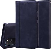 Voor Samsung Galaxy S10 Lite / A91 Frosted Business Magnetische Horizontale Flip PU Leather Case met Houder & Card Slot & Lanyard (Zwart)