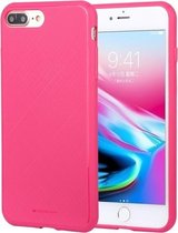 GOOSPERY STYLE LUX schokbestendig zacht TPU-hoesje voor iPhone 8 Plus & 7 Plus (magenta)