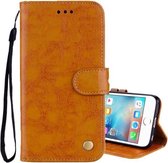 Voor iPhone 6 Plus & 6s Plus Business Style Oil Wax Texture Horizontale Flip lederen tas met houder & kaartsleuven & portemonnee (geel)