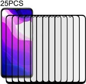 Voor Xiaomi Mi 10 Lite Zoom 25 PCS Volledige lijm Volledig scherm gehard glasfilm