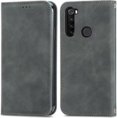 Voor Xiaomi Redmi Note 8 Retro Skin Feel Business Magnetische Horizontale Flip Leren Case Met Houder & Kaartsleuven & Portemonnee & Fotolijst (Grijs)